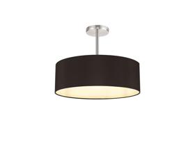 DK0725  Baymont 45cm Semi Flush 5 Light Polished Chrome, Black/White